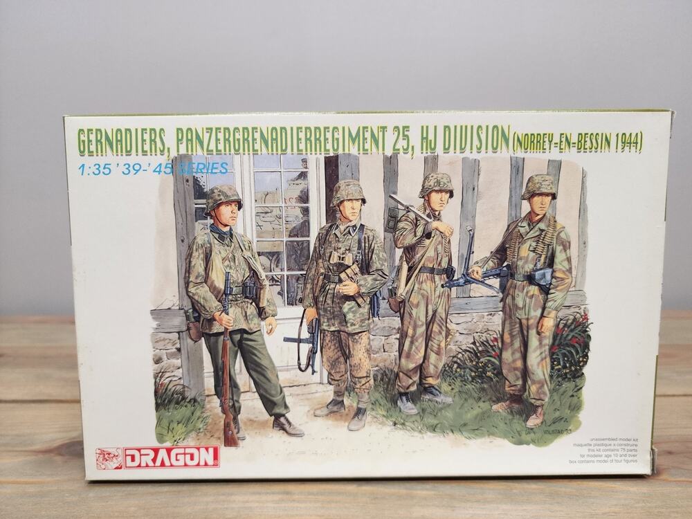 Dragon 6110 Gernadiers Panzergrenadierregiment 25 HJ Division 1:35 Model Kit